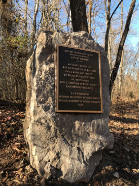 plaque honoring Jerry Vineyard