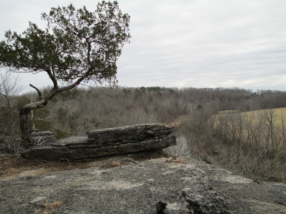 Piney River Narrows Natural Area rock formation in Texas County Missouri